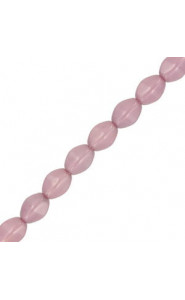 Czech Pinch beads 5x3mm Chalk white lila luster 03000/14494